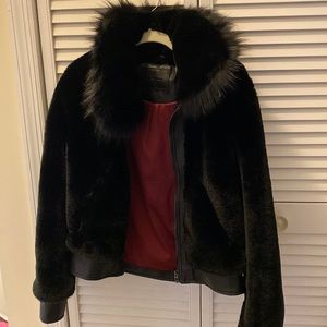 Blank NYC faux fur jacket